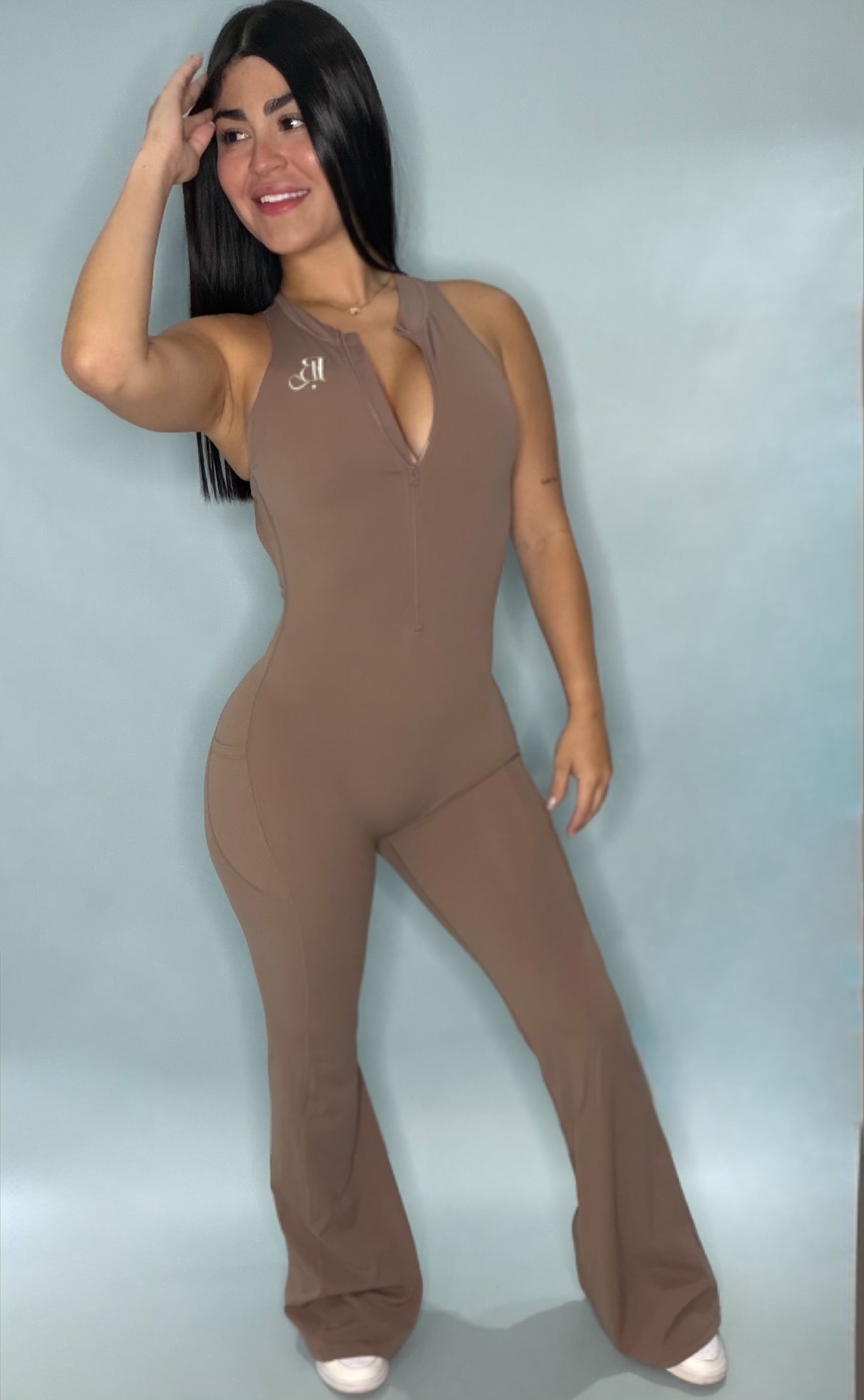Coffee Jumpsuit