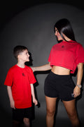 Crop top red